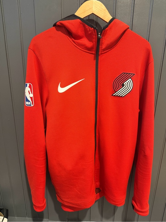 Nike Other - Nike Red Portland Trail Blazers Full-Zip Hoodie Dri Fit